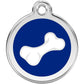 Pet ID Tags Bone Dark Blue