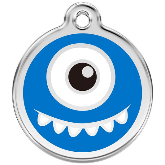 Pet ID Tags Monster Dark Blue