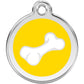 Pet ID Tags Bone Yellow